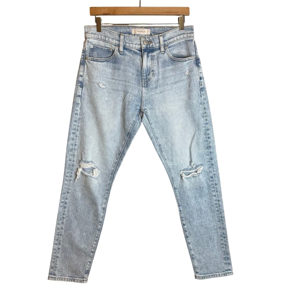 PACSUN Jeans Men’s 28 30 Athletic Slim Distressed Fade Grunge Casual Denim Punk